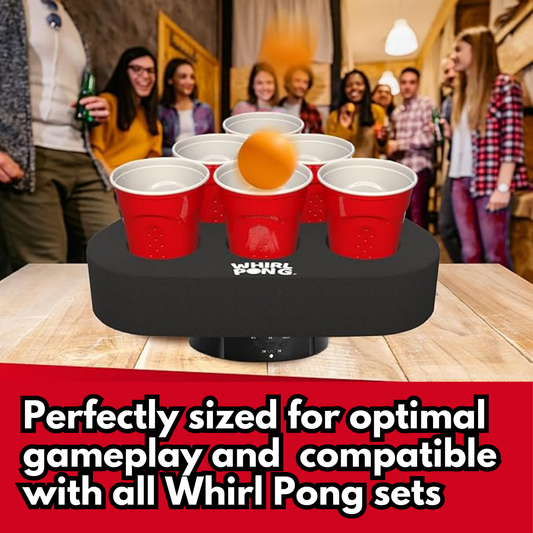 Whirl Pong Compatible 18 oz Red Solo Plastic Disposable Party Cups