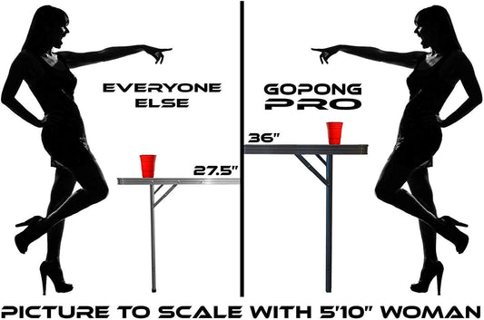Black Pro Beer Pong Table