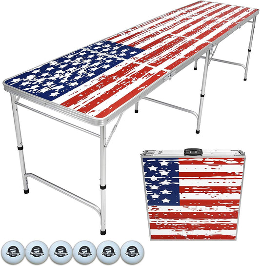 American Flag Beer Pong Table