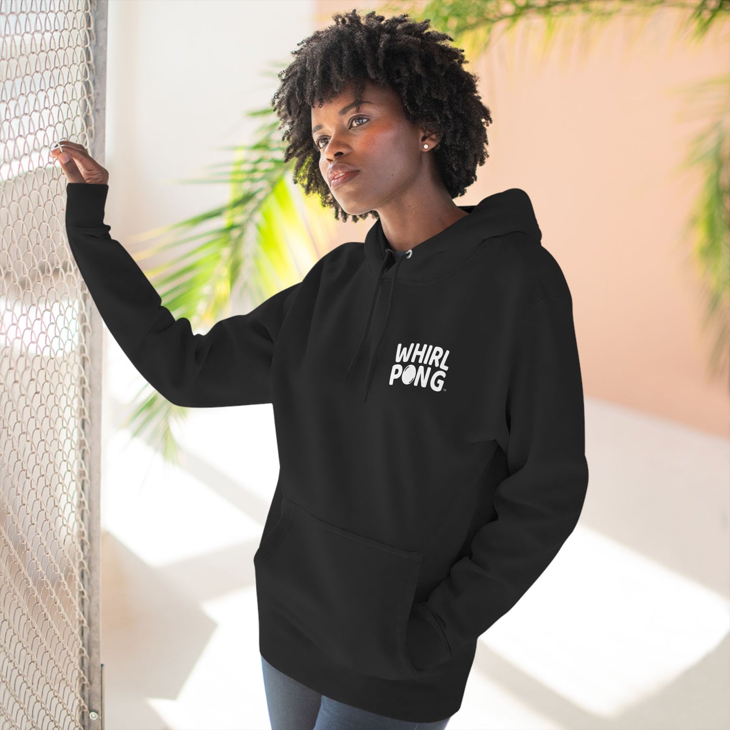 Whirl Pong Classic Black Hoodie