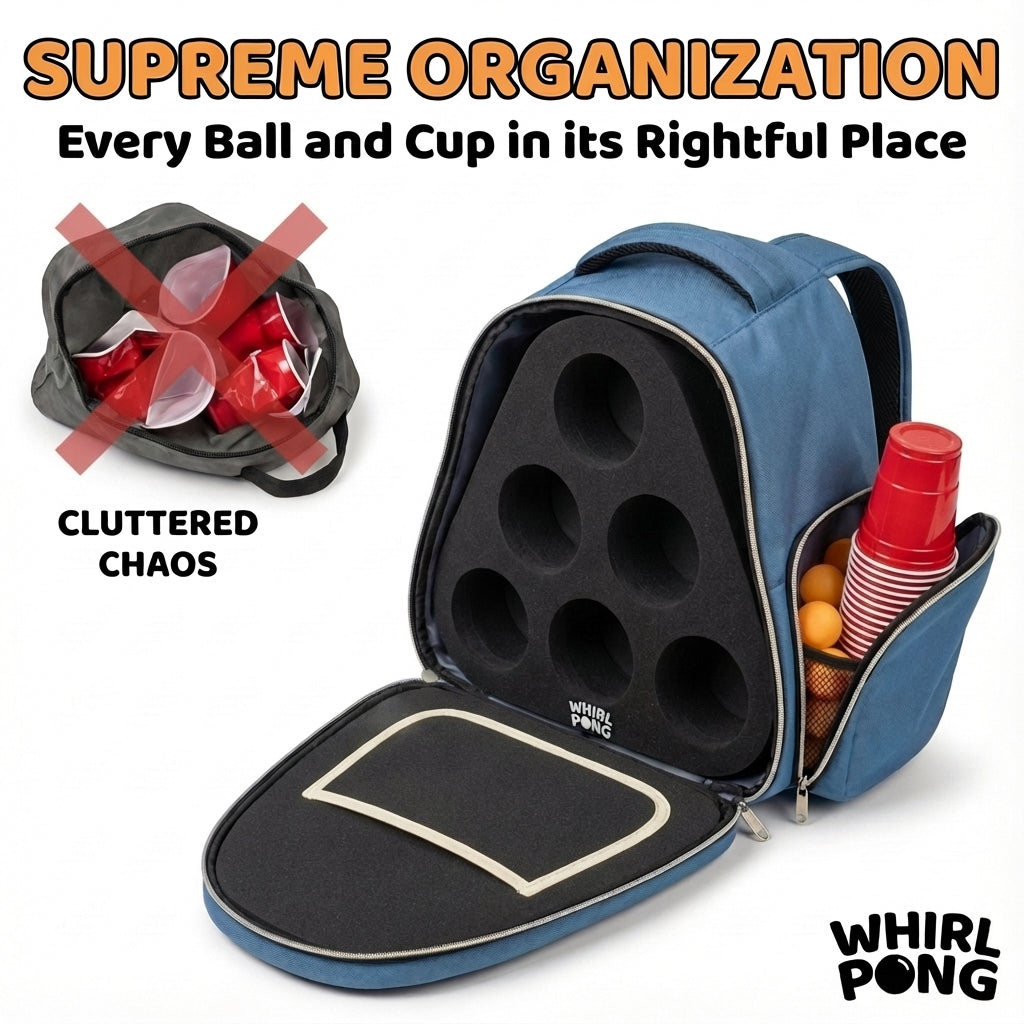 Whirl Pong™ Backpack – The Official Carry Case for Your Whirl Pong Set