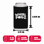 Whirl Pong™ Black Koozies