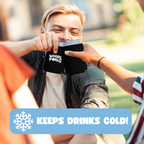 Whirl Pong™ Black Koozies
