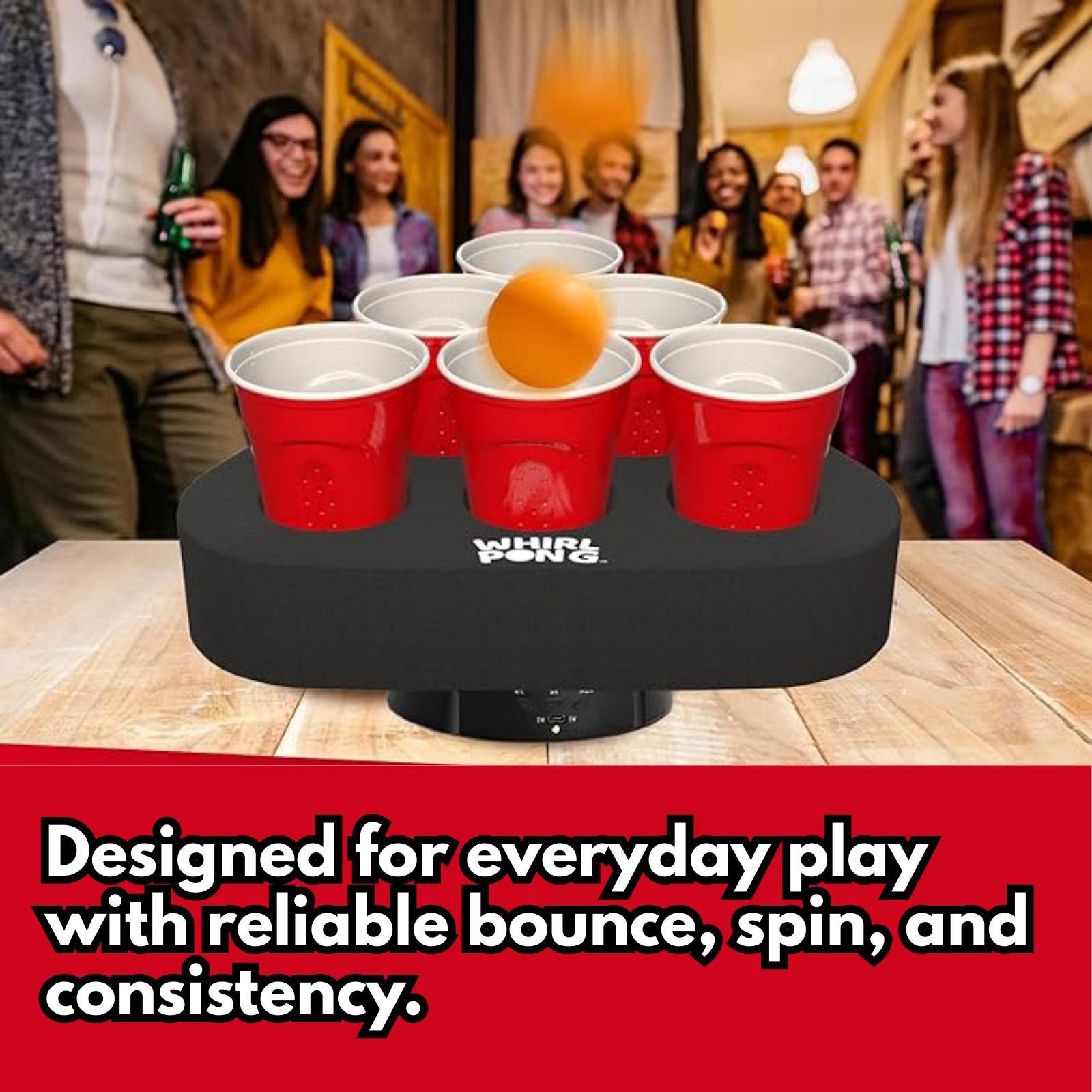 Whirl Pong Compatible 3 Star Orange Ping Pong Balls