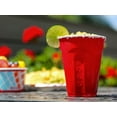 Whirl Pong Compatible 18 oz Red Solo Plastic Disposable Party Cups