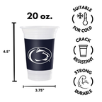 Whirl Pong™ Penn State Bundle (Set of 2) | Includes Penn State Solo Cups + Orange Ping Pong Balls