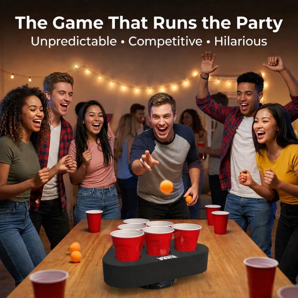 Whirl Pong - Spinning Cup Pong Game (Set of 2)