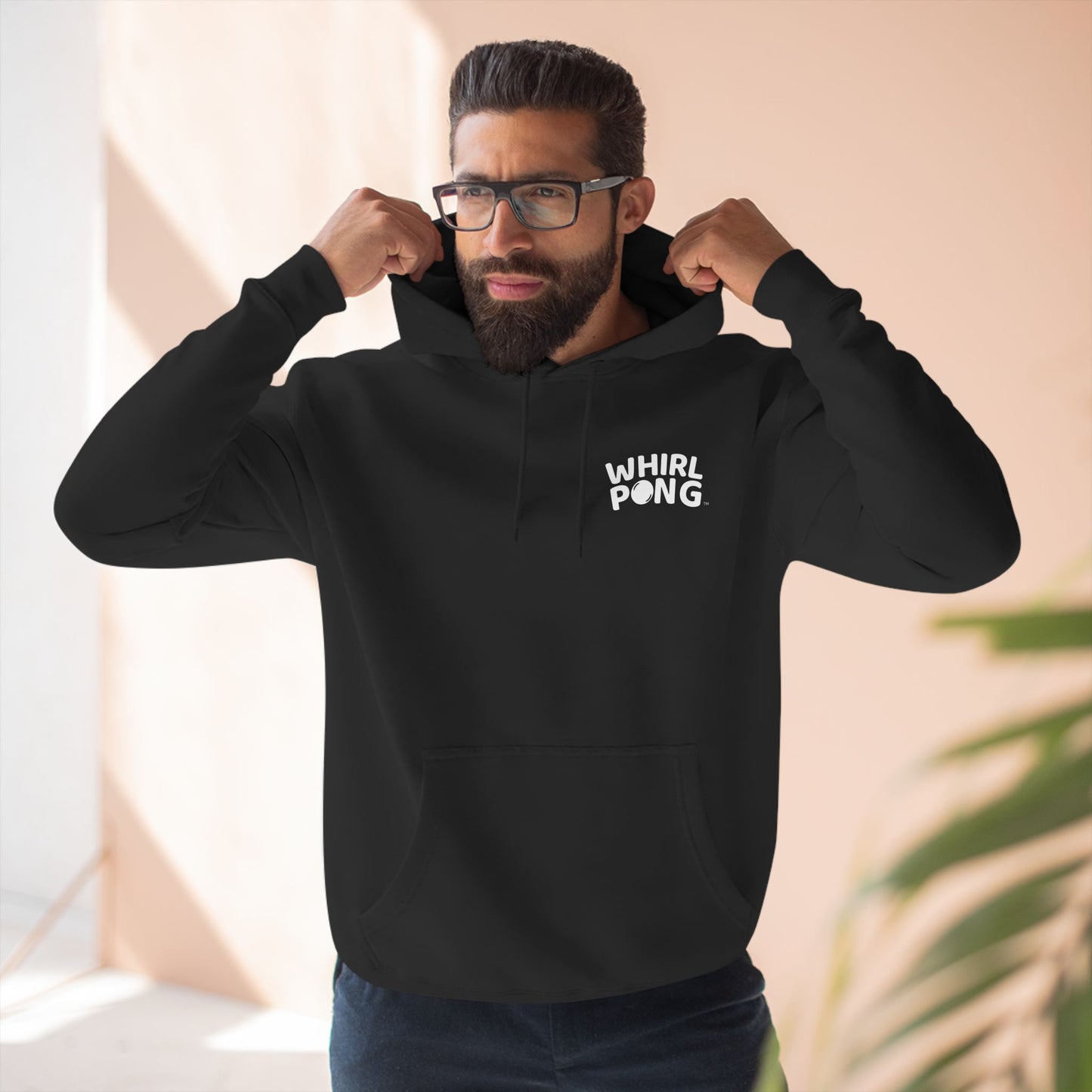 Whirl Pong Classic Black Hoodie