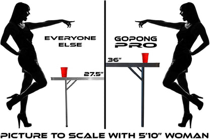 Black Pro Beer Pong Table