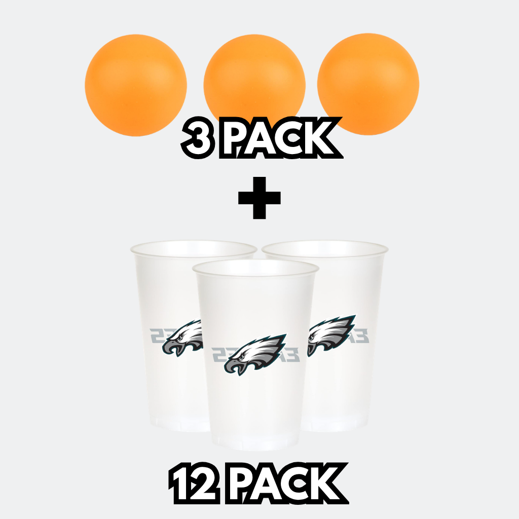 Philadelphia Cups & Orange Ping Pong Balls