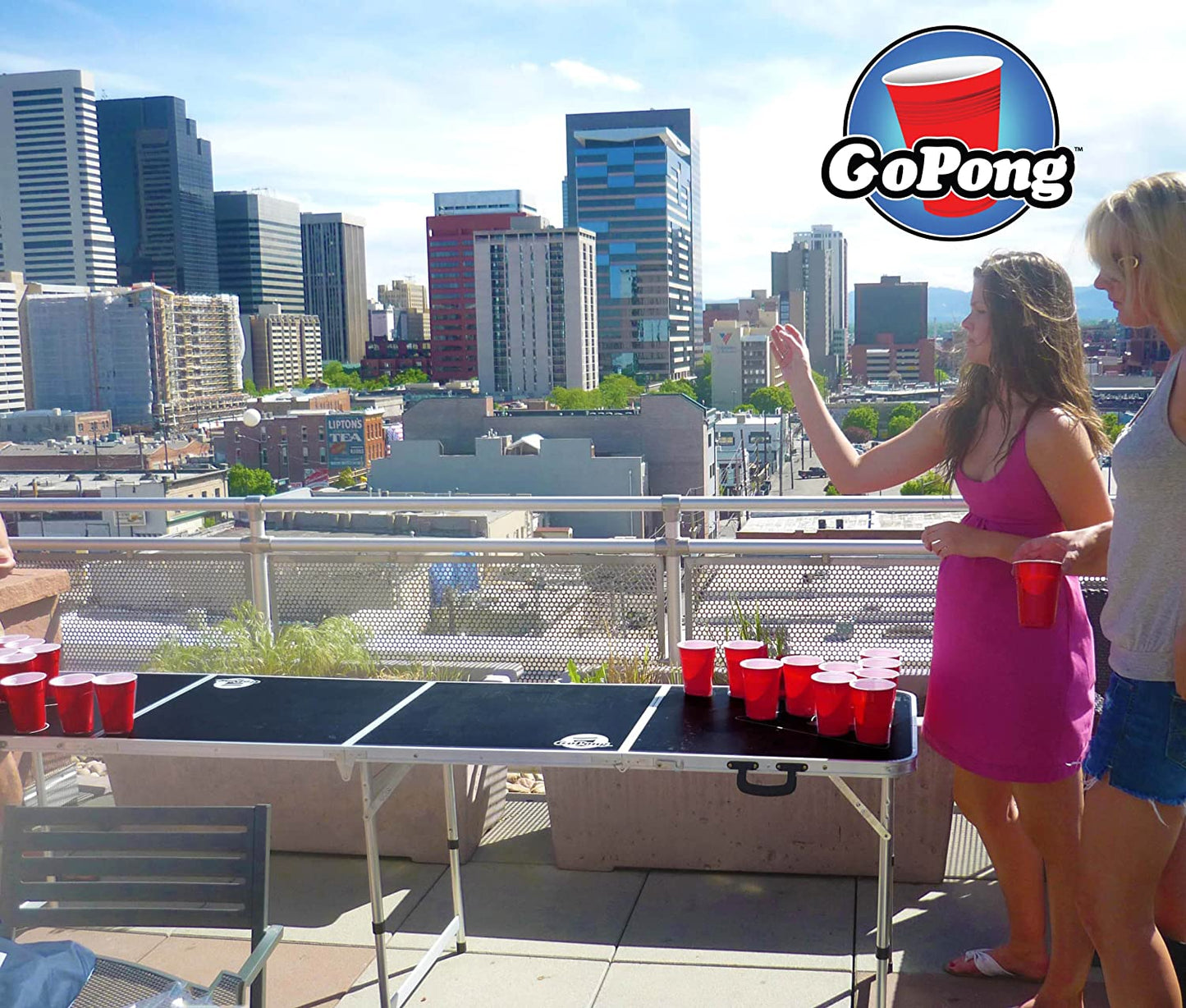 Black Beer Pong Table