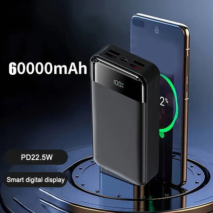 Whirl Pong Compatible Power Pack – 60,000 mAh Portable Power Bank | 22.5 W Fast Charging | 4 × USB + Type-C Ports | All-Day & All-Night Play Companion