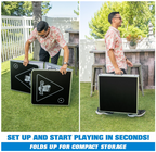 Black 8 Foot Portable Beer Pong/Tailgate Table