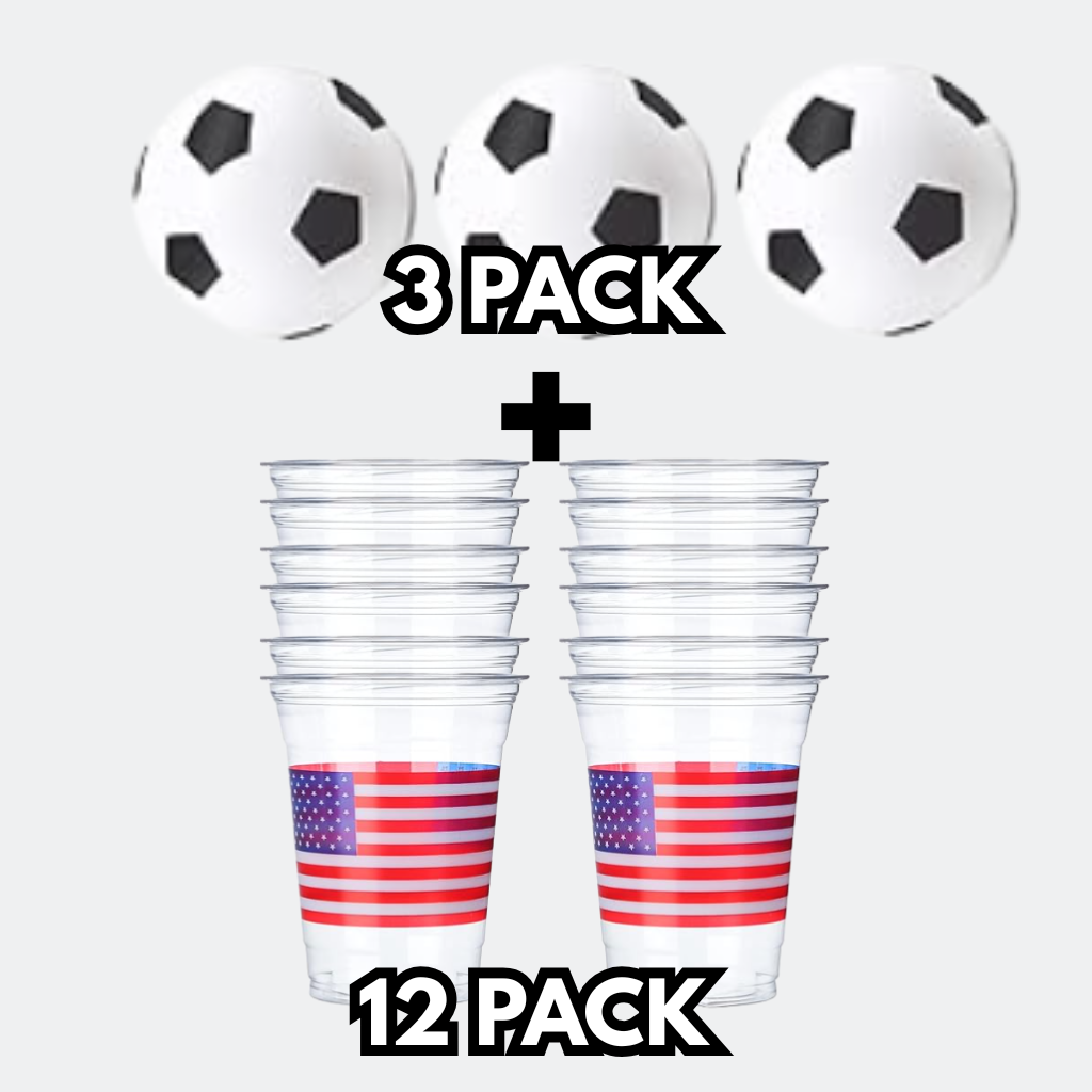 USA Cups & Soccer Ping Pong Balls