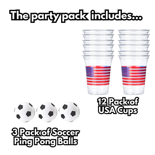 USA Cups & Soccer Ping Pong Balls