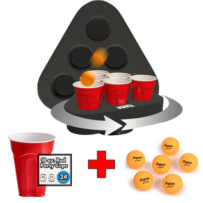 Whirl Pong - Spinning Cup Pong Game (Set of 2)