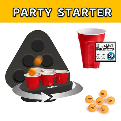 Whirl Pong - Spinning Cup Pong Game (Set of 2)