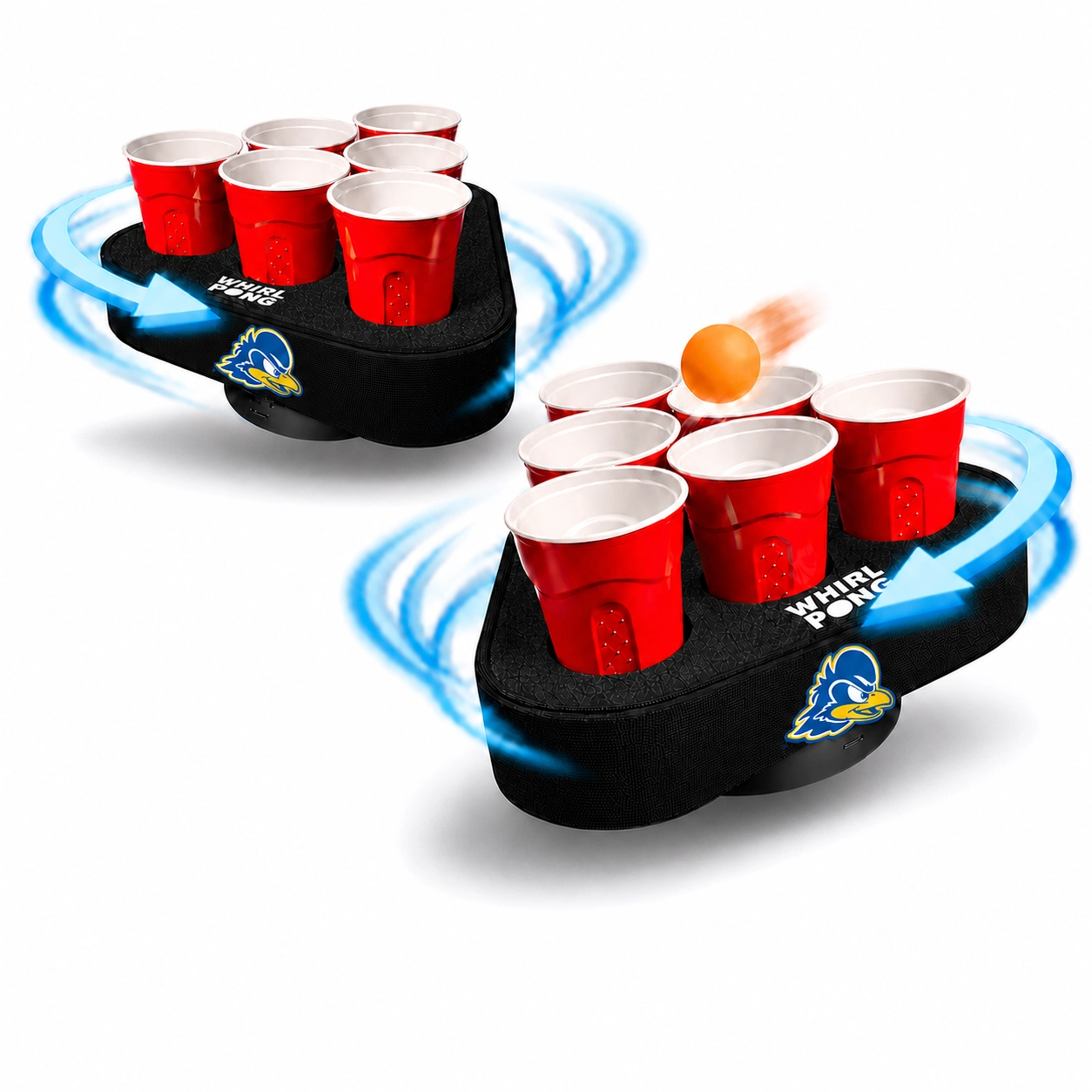 Whirl Pong™ - Spinning Cup Pong Game | Delaware (Set of 2)