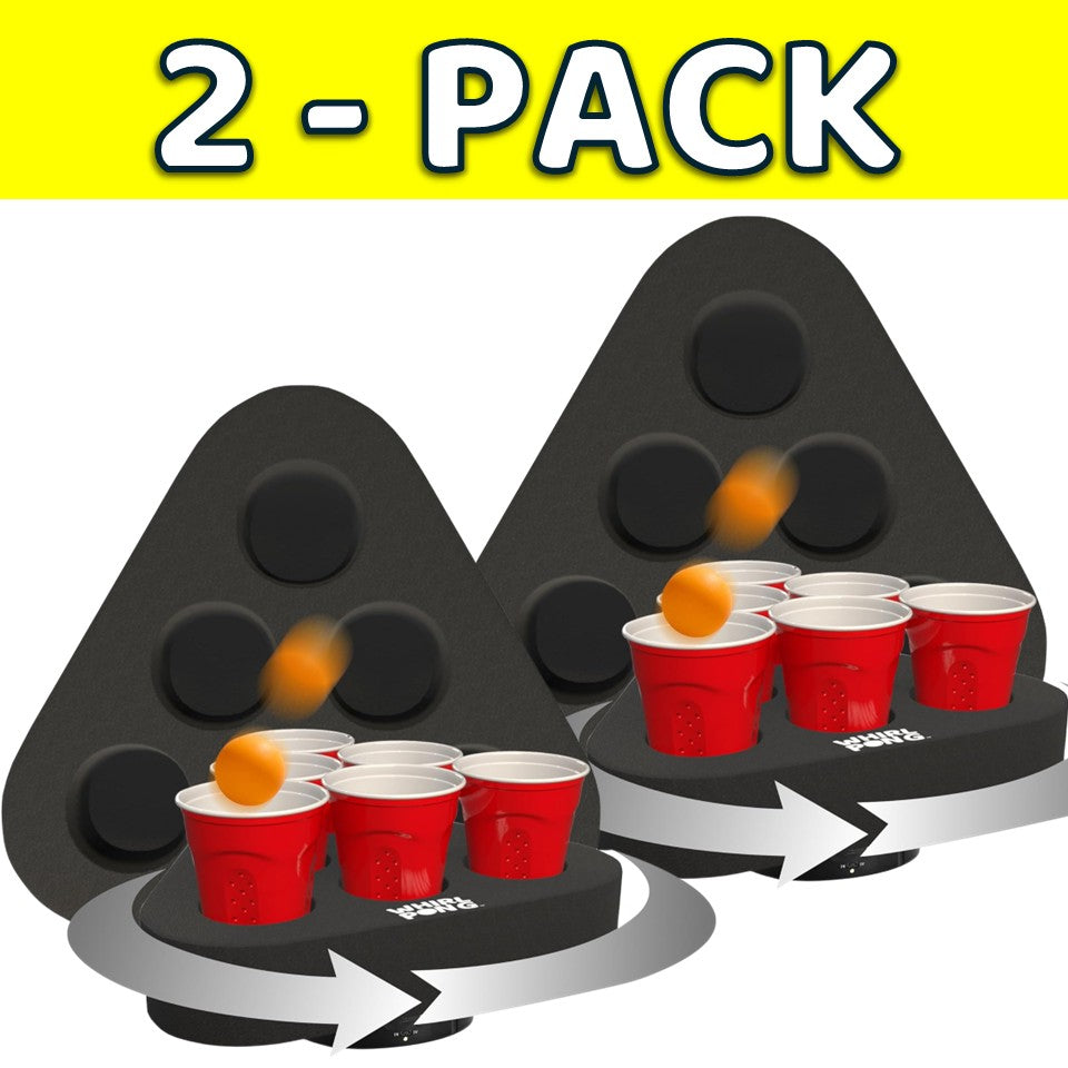 Whirl Pong - Spinning Cup Pong Game (Set of 2)
